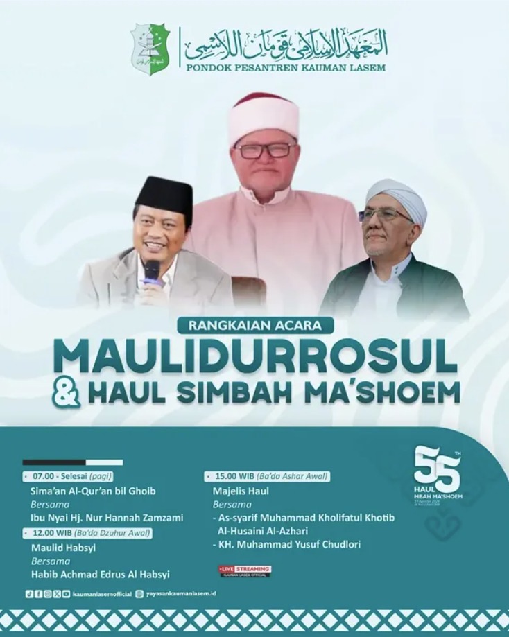 Hadirilah !! Maulid Nabi Muhammad SAW dan Haul Akbar dan Masyayikh Lasem